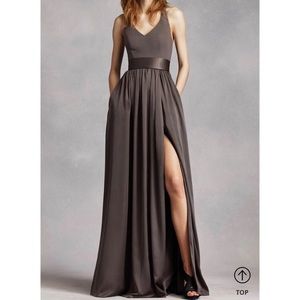 WHITE BY VERA WANG Gown with Sash